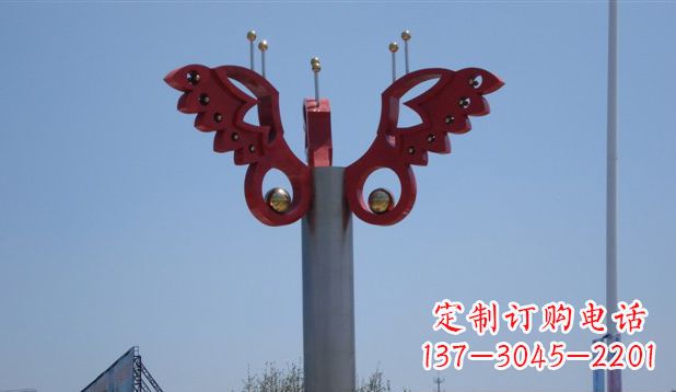河南欣赏精美蝴蝶雕塑,感受生活的美好