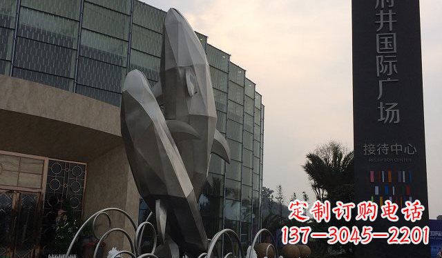 河南品质超凡的不锈钢海豚雕塑