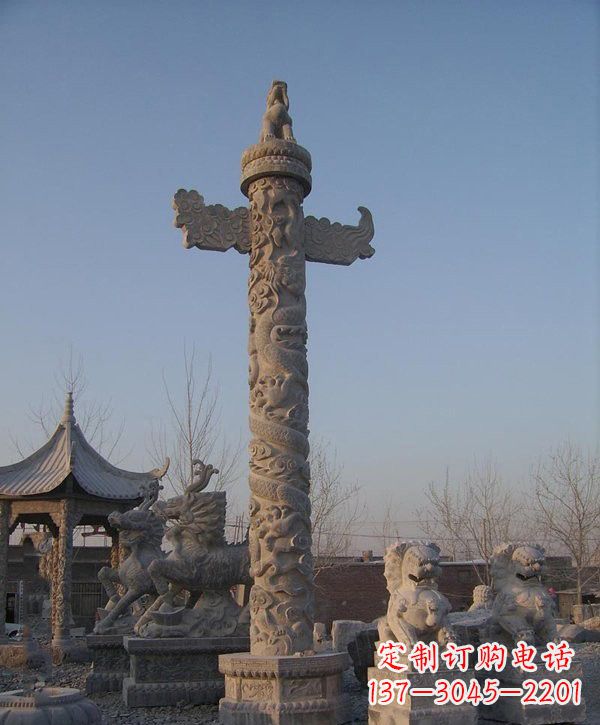 河南动感华表雕塑,为广场增添艺术魅力