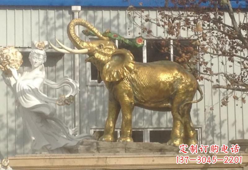 河南广场大象雕塑