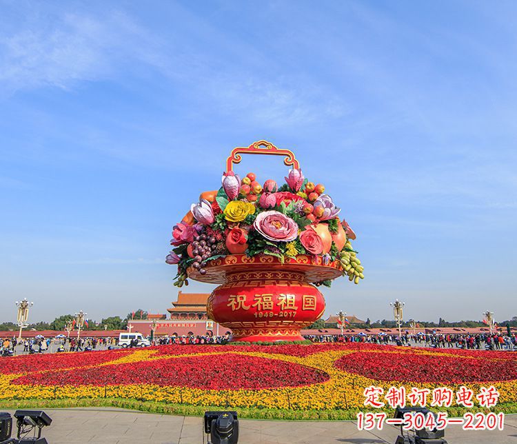 河南大型不锈钢花篮雕塑,艺术缔造美好景观