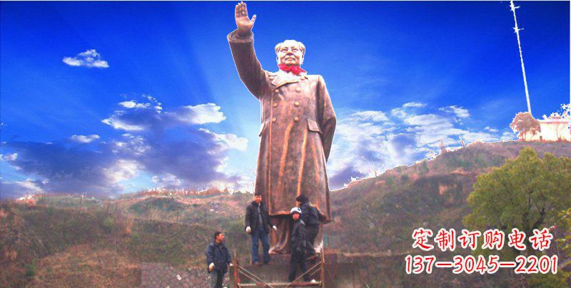 河南大型毛主席伟人铜雕