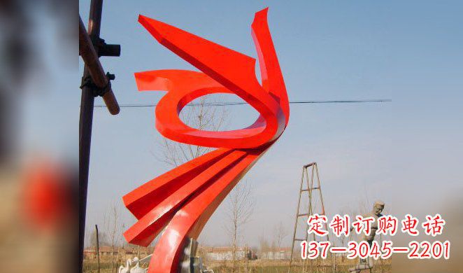 河南广场凤凰不锈钢雕塑 (3)