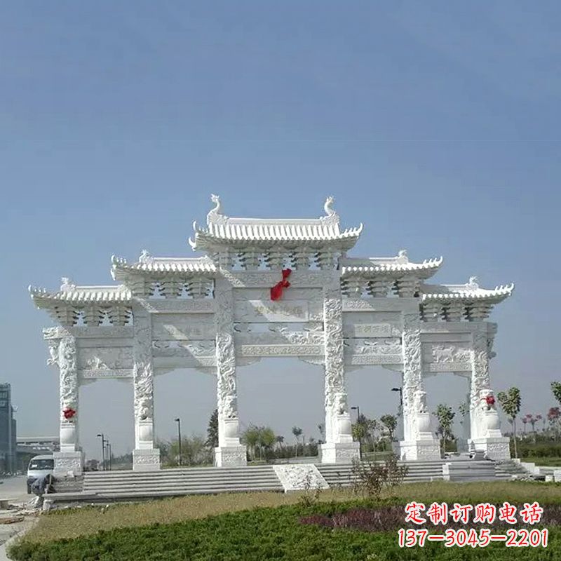 河南精美石牌坊雕塑,美化您的空间