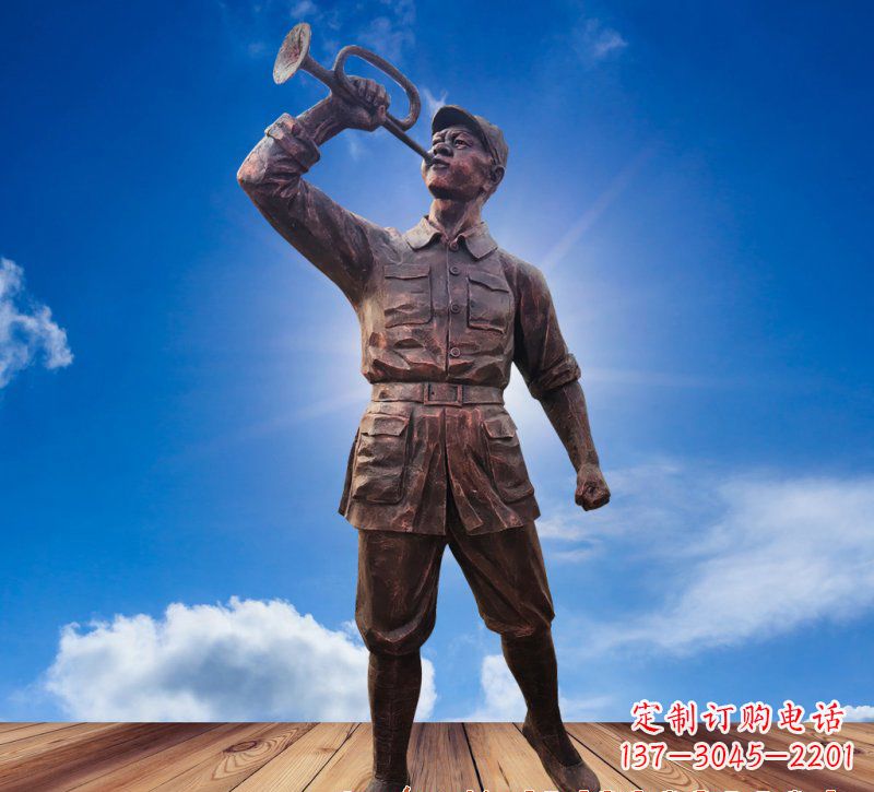 河南领雕塑:具有历史意义的红军铜雕