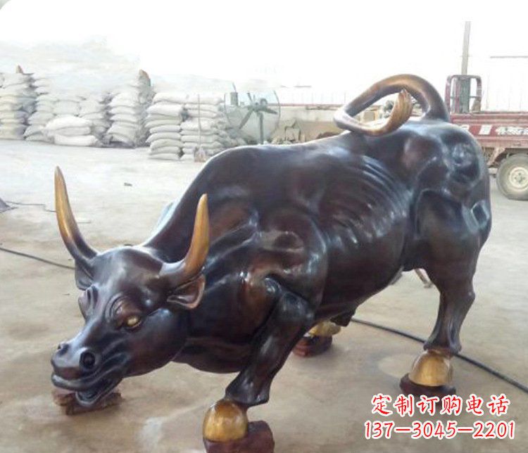 河南牛玻璃钢仿铜动物雕塑-把动物雕塑带入生活