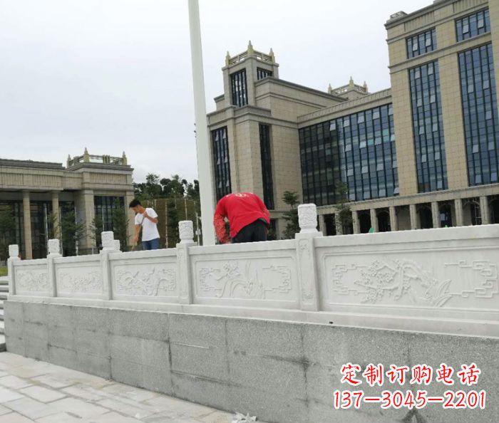 河南广场景观大理石栏板雕塑 (2)