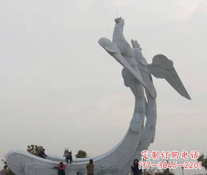 河南中领雕塑:凤凰石雕,精美瑰丽的艺术品