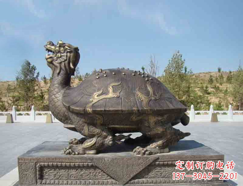河南我们中领雕塑特制的精美广场青铜龙雕塑