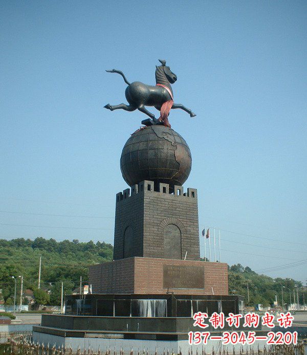 河南地球城市景观铜雕,永恒传承着历史记忆