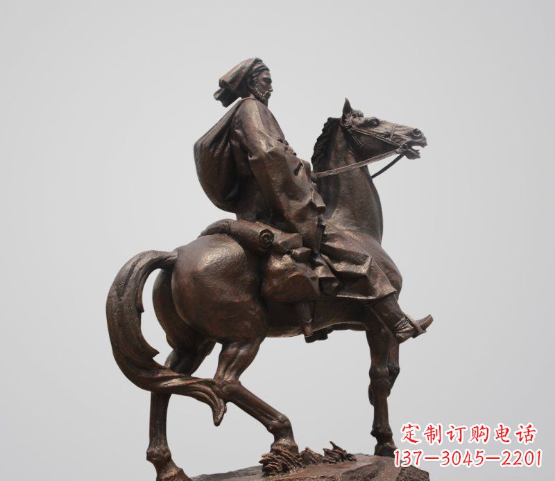 河南典雅欧式骑马人雕塑