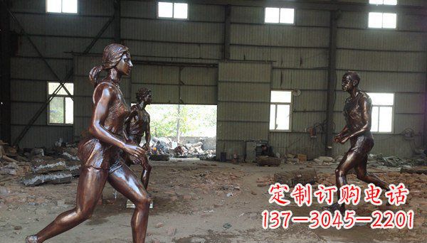 河南专为你而立!雕刻优雅女生铜雕