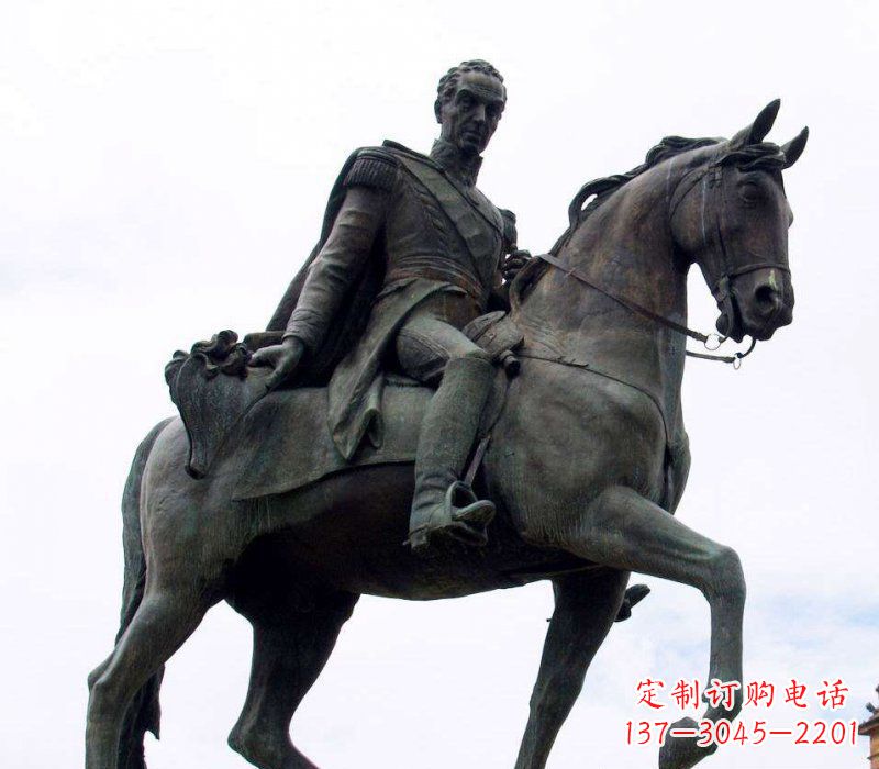 河南中领雕塑:西方风格骑马铜雕