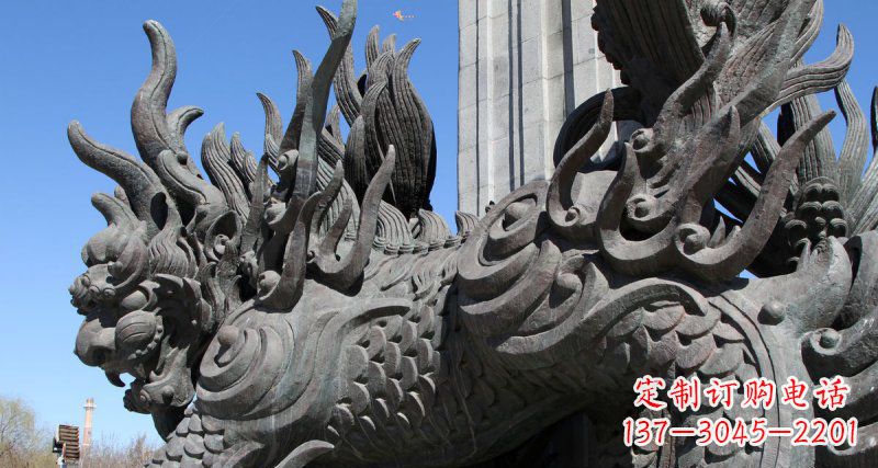 河南广场麒麟古代神兽铜雕