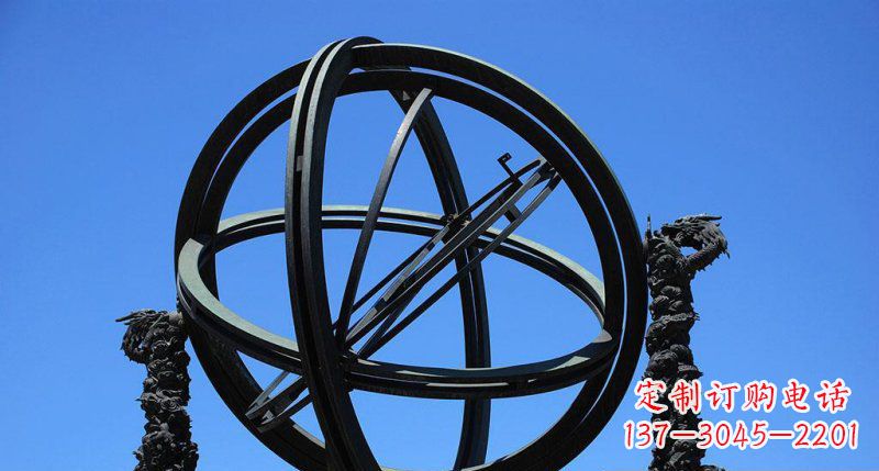 河南华丽外观,古老意蕴——青铜浑天仪雕塑