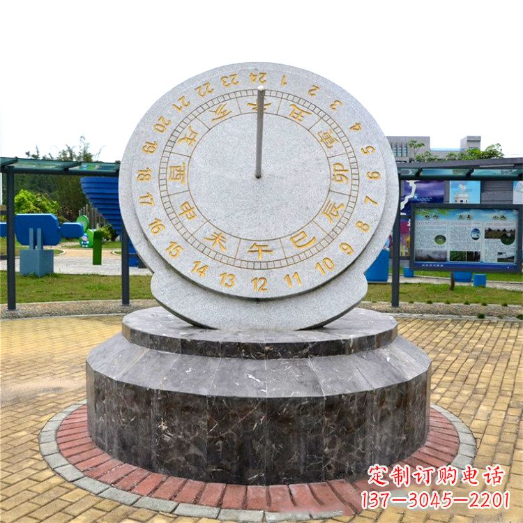 河南与众不同的精美日晷石雕塑