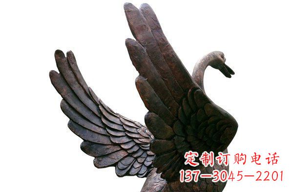 河南广场天鹅动物铜雕