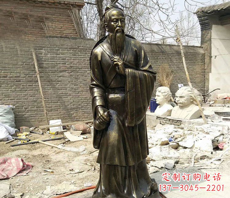 河南传承医德耀中华——华佗铜雕