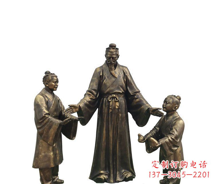 河南精美铜雕孔融雕塑,温柔释放你的情怀