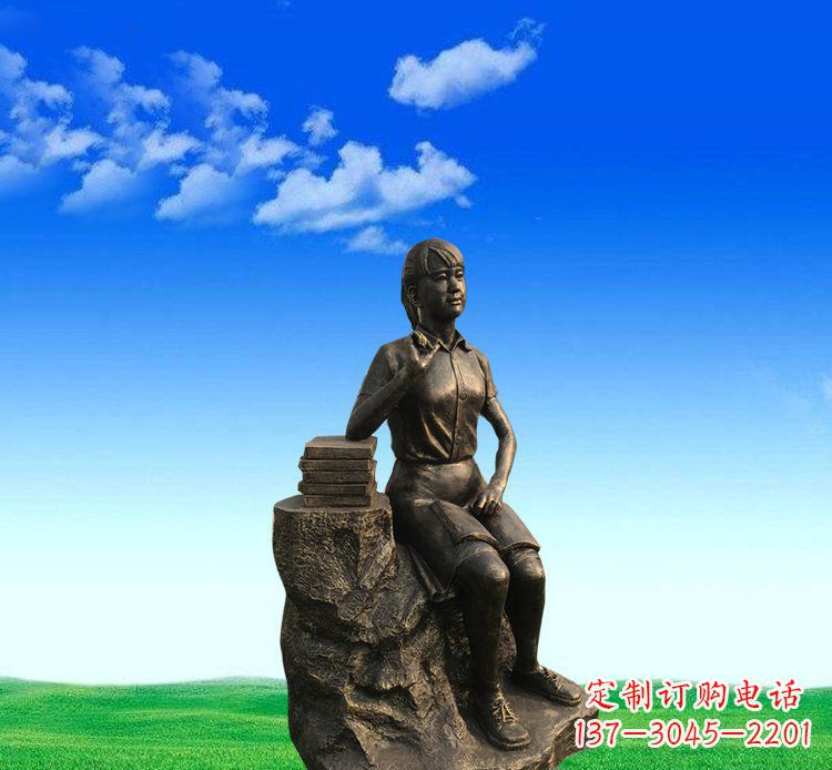 河南展现美丽的美女雕塑