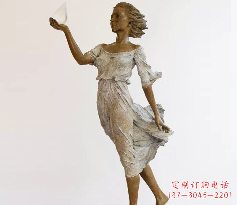 河南精美铜质西方美女雕塑