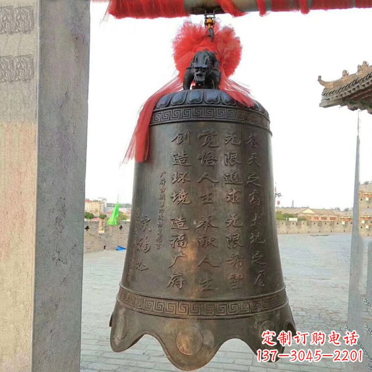 河南传承经典律动热情——亿领中国领先的广场铜钟雕塑