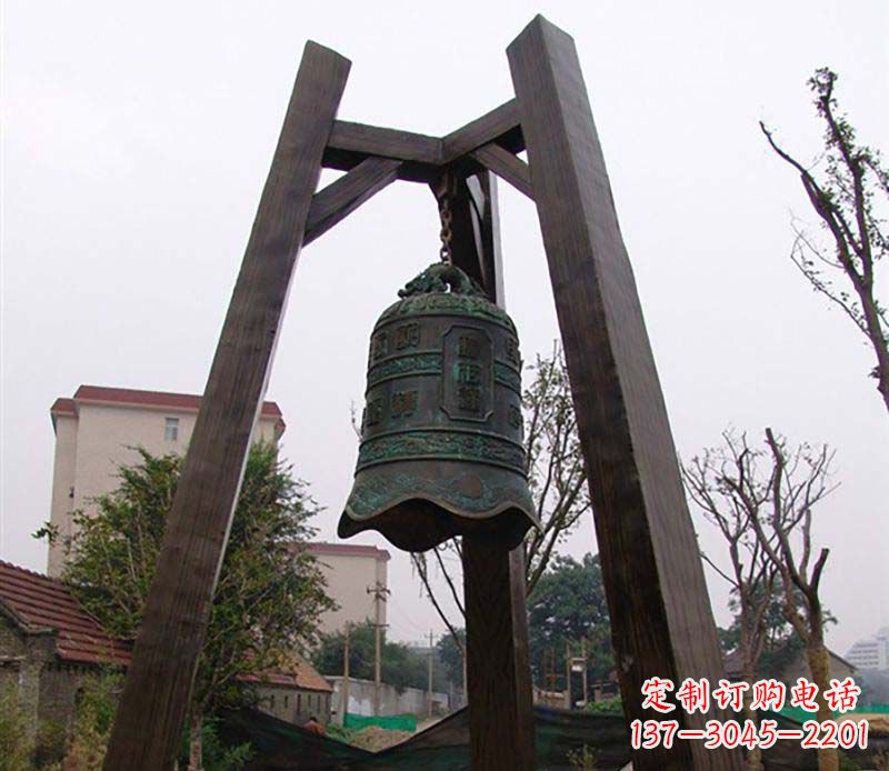 河南大型铜钟雕塑——倍受关注的雕塑定制品