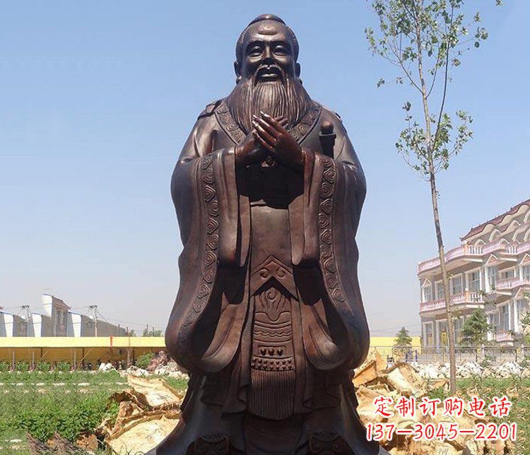河南精美的纪念孔子雕像,珍藏中华文化精髓