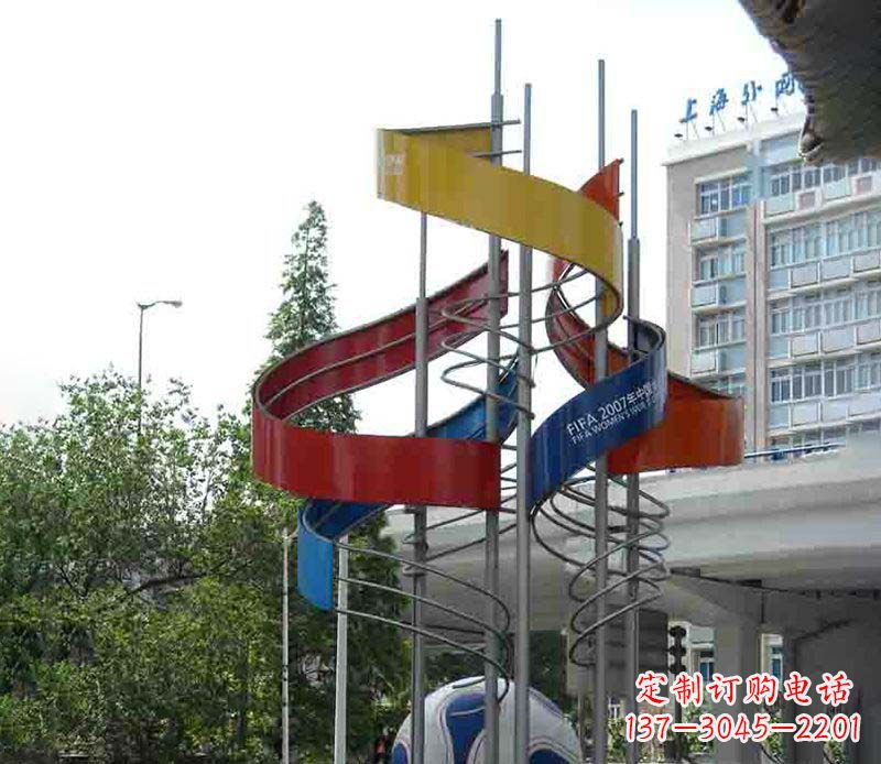 河南精美的不锈钢足球雕塑