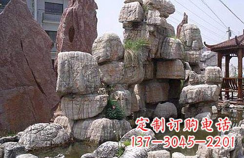 河南引领艺术,华丽山水:龟纹石假山雕塑