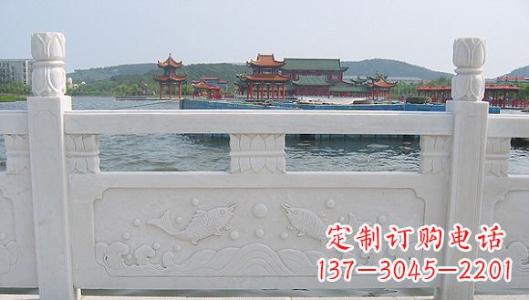 河南海边汉白玉栏板雕塑