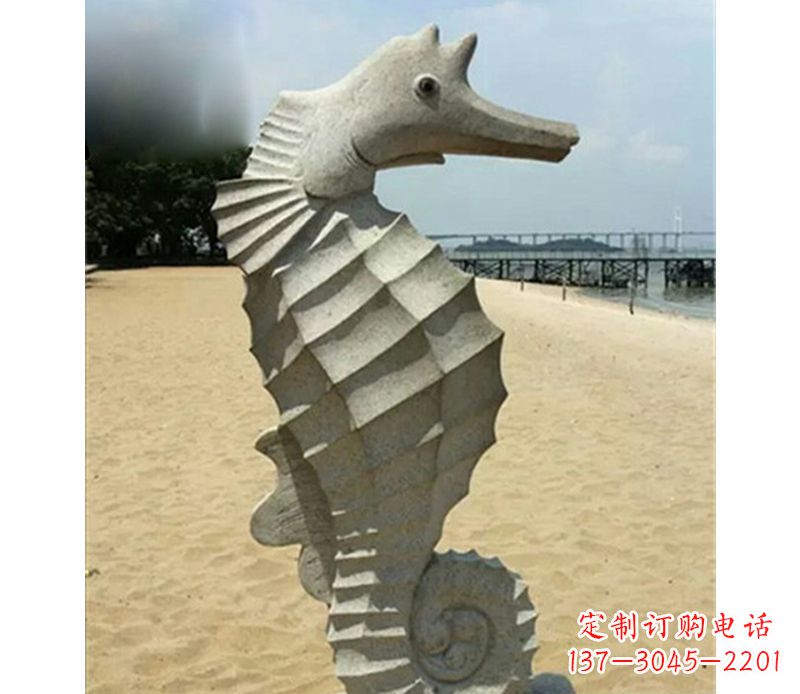 河南海马雕塑,海边景观装饰精美雕刻