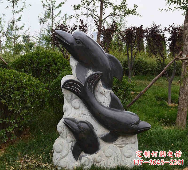河南特色海豚雕塑,带您体验最真实的海洋梦想