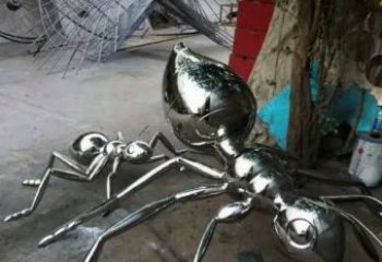河南中领雕塑|不锈钢蚂蚁雕塑