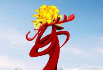 河南中领雕塑：牡丹花开，把美景永久定格