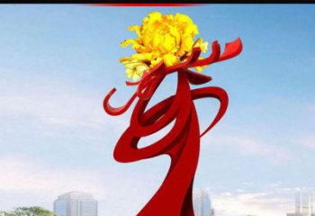 河南欣赏静谧的雕塑之美：不锈钢牡丹花雕塑