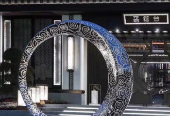 河南精致圆环喷泉雕塑陪伴你的绿色城市
