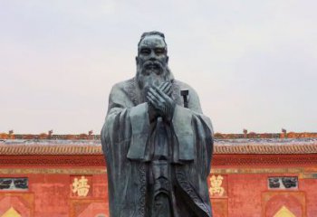 河南广场青铜孔子像铜鼎