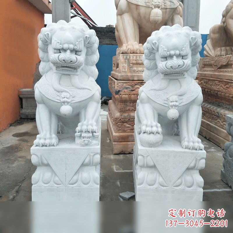 河南汉白玉北京小狮子