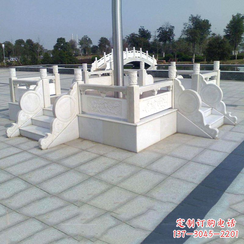 河南汉白玉城市广场升旗台