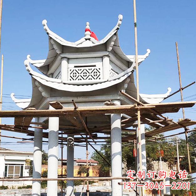 河南汉白玉大理石凉亭