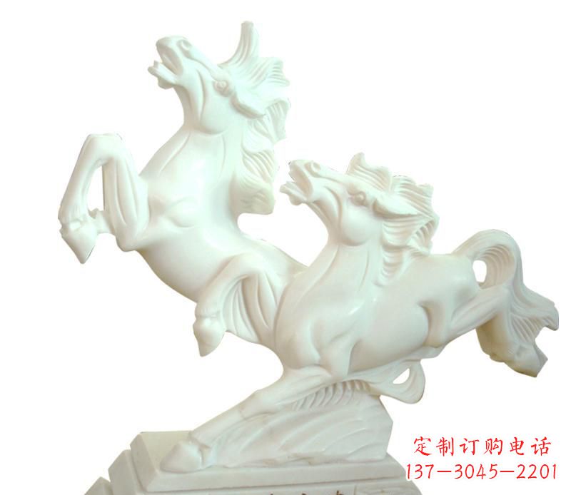 河南汉白玉动物飞马雕塑