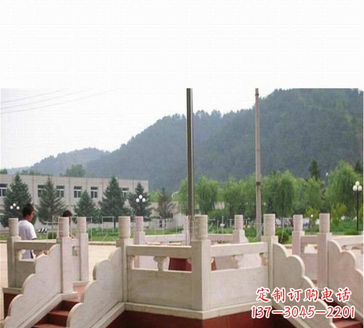 河南汉白玉国旗台雕塑
