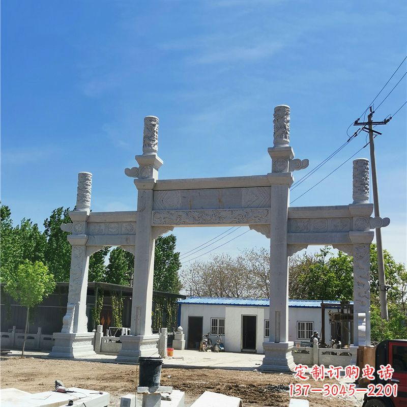 河南汉白玉景区石牌坊