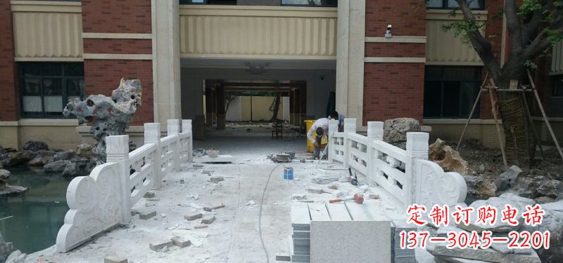 河南汉白玉栏板安装雕塑
