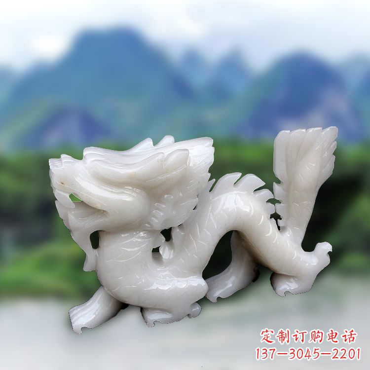 河南汉白玉龙雕塑饱含着中国传统文化的气息,是…