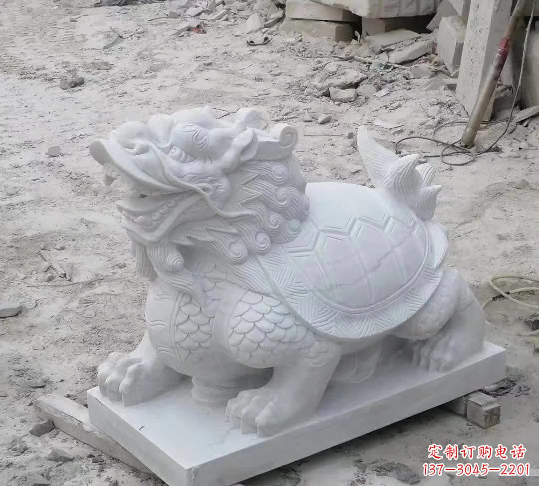 河南汉白玉精美动物雕塑