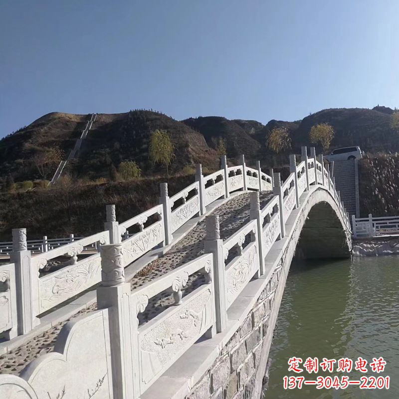 河南汉白玉路桥石栏杆雕塑