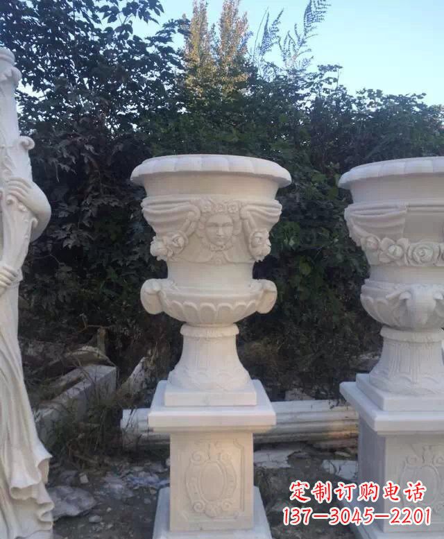 河南汉白玉欧式花盆