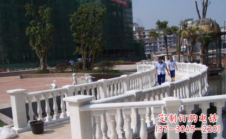 河南汉白玉欧式栏杆雕塑